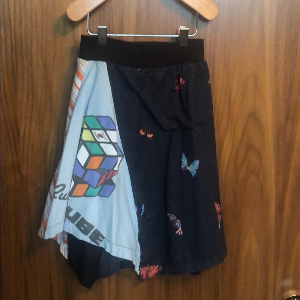 Fun Rubik’s cube & butterflies skirt, size 10